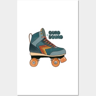 Roller Skate Quad Squad Posters and Art